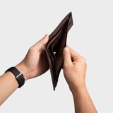  Ví nam da bò Trita (Thời trang nam dáng ngang - Ví da RVN05N) màu nâu 