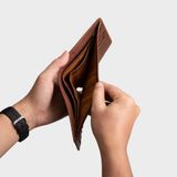  Ví nam da bò Trita (Thời trang nam dáng ngang - Ví da RVN05B) màu bò 