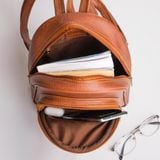  Balo Yuumy ( Thời trang nữ cỡ trung - Balo da YBA4N2 ) (Màu Nâu Luxdeli) 