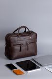  Cặp công sở Trita (Thời trang nam vừa laptop 14.6 inch - Cặp da TCA1N) màu nâu 