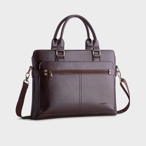  Cặp công sở Trita (Thời trang nam đa năng - Cặp da TCA12N) màu nâu 