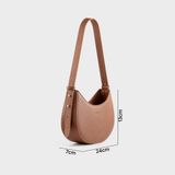  Túi Trita (Thời trang nữ dáng bán nguyệt size 24 - Túi đeo vai da RHN156B) màu bò 