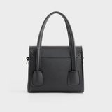  Túi Trita (Thời trang nữ kiểu dáng quai kép size 18 - Túi đeo chéo da RHN227D) màu đen 