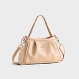  Túi Yuumy (Thời trang nữ mini xinh xắn size 21 - Túi đeo chéo da Seasand YN289K) màu kem 