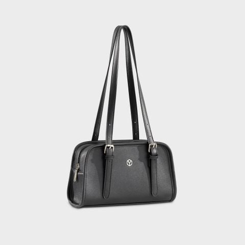 Túi Yuumy ( Thời trang nữ túi tote dáng hộp size 25 - Túi xách da Seasand YTX72D) màu đen