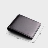  Ví nam da bò Trita (Thời trang nam dáng ngang - Ví da RVN16D) màu đen 