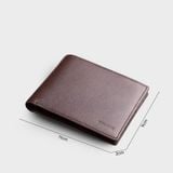  Ví nam da bò Trita (Thời trang nam dáng ngang - Ví da RVN16N) màu nâu 