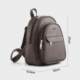  Balo Trita (Thời trang nữ đa ngăn tiện dụng cỡ trung - Balo da RBA51N) màu nâu 