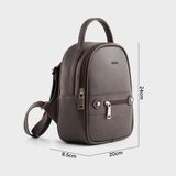  Balo Trita (Thời trang nữ phong cách năng động cỡ trung - Balo da RBA25N) màu nâu 