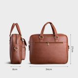  Cặp công sở Trita (Thời trang nam - Cặp da TCA14BD) màu bò đậm 