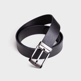  Thắt lưng nam Trita (Thời trang da thật một lớp RTL047D) màu đen 