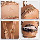  Balo Yuumy ( Thời trang nữ basic đựng vừa A4 - Balo da Liberal YBA55BD2 ) (Màu Bò đậm Melow) 