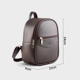  Balo Yuumy (Thời trang nữ basic năng động cỡ nhỏ - Balo da Liberal YBA113) màu nâu 