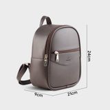  Balo Yuumy (Thời trang nữ basic năng động cỡ nhỏ - Balo da Liberal YBA113) màu nâu 