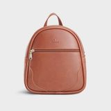  Balo Yuumy (Thời trang nữ mini dáng tròn - Balo da Liberal YBA115) màu bò đậm 