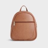  Balo Yuumy (Thời trang nữ mini dáng tròn - Balo da Liberal YBA115) màu bò nhạt 