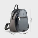  Balo Yuumy (Thời trang nữ mini dáng tròn - Balo da Liberal YBA115) màu đen 