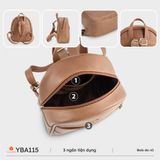  Balo Yuumy (Thời trang nữ mini dáng tròn - Balo da Liberal YBA115) màu nâu 