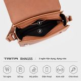  Túi Trita (Thời trang nữ khóa nam châm basic size 22 - Túi đeo chéo da RHN155N) màu nâu 