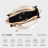  Túi đeo chéo nữ YUUMY YN286 (Màu Đen ngọc trai) 