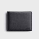  Ví nam da bò Trita (Thời trang nam dáng ngang basic - Ví da RVN23D) màu đen 