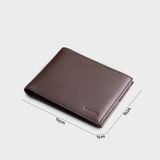  Ví nam da bò Trita (Thời trang nam dáng ngang basic - Ví da RVN23N) màu nâu 
