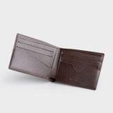  Ví nam da bò Trita (Thời trang nam dáng ngang basic - Ví da RVN23N) màu nâu 