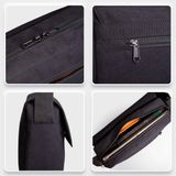  Túi Trita (Thời trang nam dáng ngang cao cấp - Túi đeo chéo da RTN9D) màu đen 