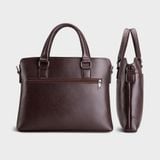  Cặp công sở Trita (Thời trang nam vừa laptop 14 inch - Cặp da TCA16N) màu nâu 