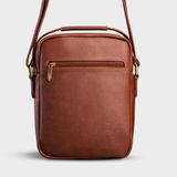  Túi Trita (Thời trang nam phối ngăn - Túi đeo chéo da RTN3BD) màu bò đậm 