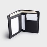  Ví nam da bò Trita (Thời trang nam dáng đứng cao cấp - Ví da RVN18D) màu đen 