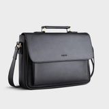  Túi Trita (Thời trang nam phối quai trên - Túi đeo chéo da RTN8D) màu đen 