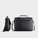  Túi Trita (Thời trang nam phối quai trên - Túi đeo chéo da RTN8D) màu đen 