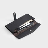  Ví Trita (Thời trang nữ dáng dài cầm tay cao cấp - Ví da RV47D) màu đen 