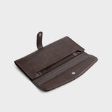  Ví Trita (Thời trang nữ dáng dài cầm tay cao cấp - Ví da RV47N) màu nâu 