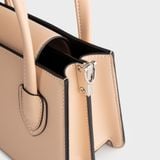  Túi Yuumy (Thời trang nữ phối quai xách - Túi đeo chéo da Seasand YN238T) màu trắng 