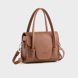  Túi Trita (Thời trang nữ kiểu dáng quai kép size 18 - Túi đeo chéo da RHN227B) màu bò 