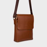  Túi Trita (Thời trang nam nắp gập - Túi đeo chéo da RTN1B) màu bò 