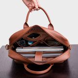  Cặp công sở Trita (Thời trang nam vừa laptop 14.6 inch - Cặp da TCA5N) màu nâu 
