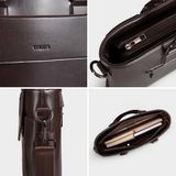  Cặp công sở Trita (Thời trang nam hiện đại đựng vừa laptop 13 inch - Cặp da TCA22D) màu đen 