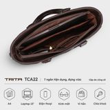  Cặp công sở Trita (Thời trang nam hiện đại đựng vừa laptop 13 inch - Cặp da TCA22N) màu nâu 