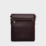  Túi Trita (Thời trang nam nắp gập - Túi đeo chéo da RTN1N) màu nâu 