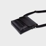  Túi đeo chéo nam Trita (Phối nắp gập thời trang RTN2D) màu đen 