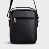  Túi Trita (Thời trang nam phối ngăn - Túi đeo chéo da RTN3D) màu đen 