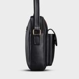  Túi Trita (Thời trang nam phối ngăn - Túi đeo chéo da RTN3D) màu đen 