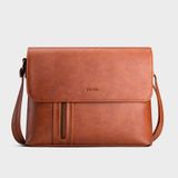  Túi Trita (Thời trang nam phối ngăn - Túi đeo chéo da RTN5BD) màu bò đậm 