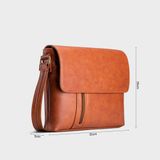  Túi Trita (Thời trang nam phối ngăn - Túi đeo chéo da RTN5BD) màu bò đậm 