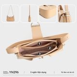  Túi Yuumy (Thời trang nữ thiết kế sang chảnh size 26 - Túi đeo vai da Seasand YN296XN) màu xanh ngọc 