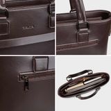  Cặp công sở Trita (Thời trang nam đựng vừa laptop 13 inch - Cặp da TCA25N) màu nâu 