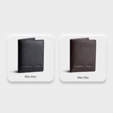  Ví nam da bò Trita (Thời trang nam dáng đứng cao cấp - Ví da RVN18N) màu nâu 